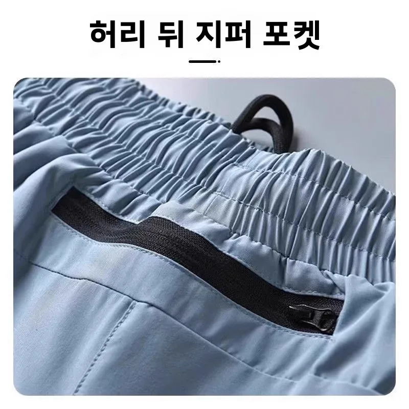 남성용 러닝 세트 아이스 실크 퀵 드라이 조끼 여름 육상 트레이닝 반바지 피트니스 의류 장비 마라톤 스포츠웨어 키트