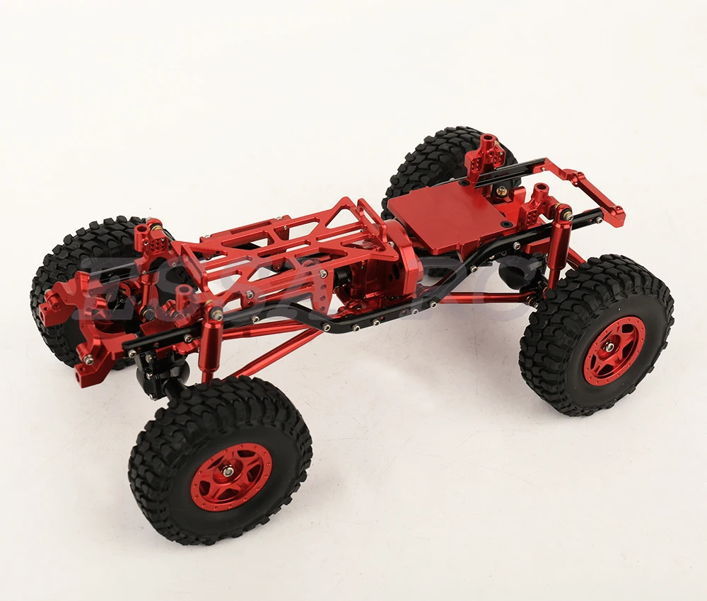 Axial SCX24 AXI00002 Wrangler Mini Model Car 1/24 RC Remote Control Climbing Car Off-road Car Metal Frame with Axles Wheel Hub 2