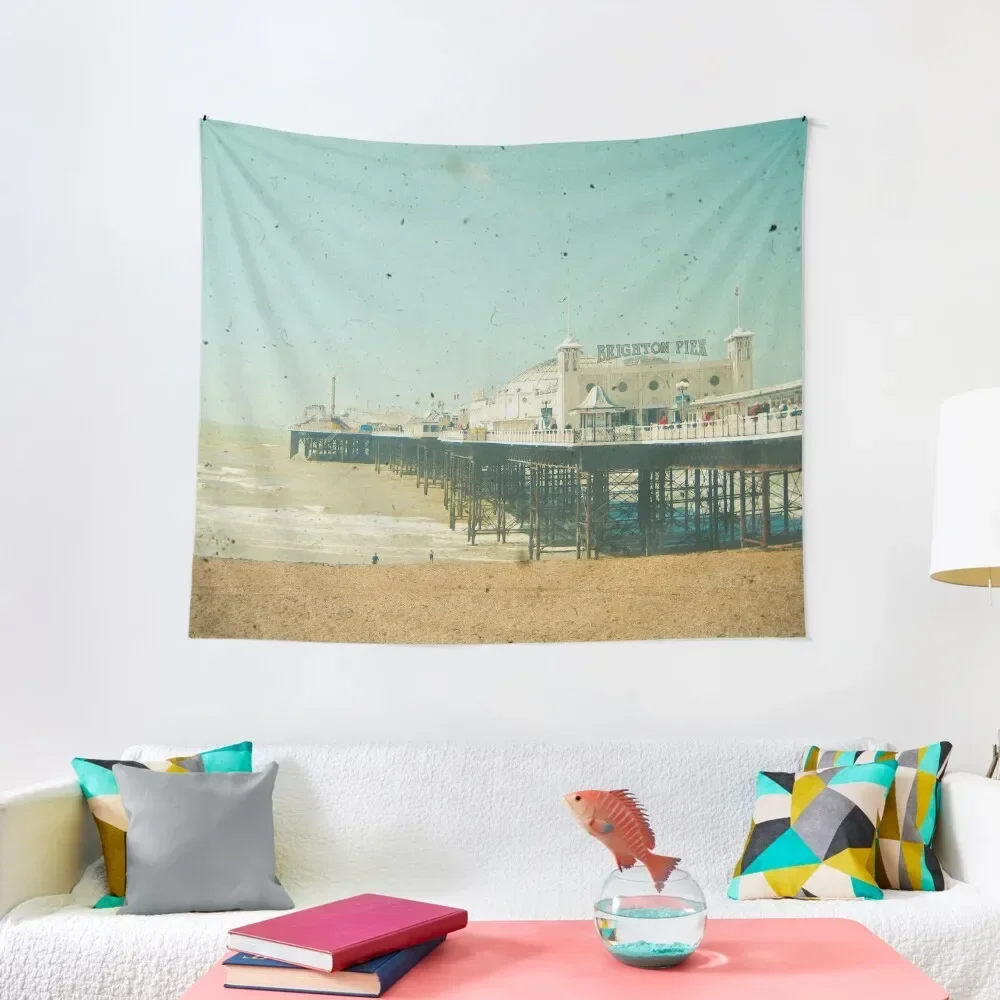 

Brighton Pier Tapestry Kawaii Room Decor Home Decorations Aesthetic Tapestry