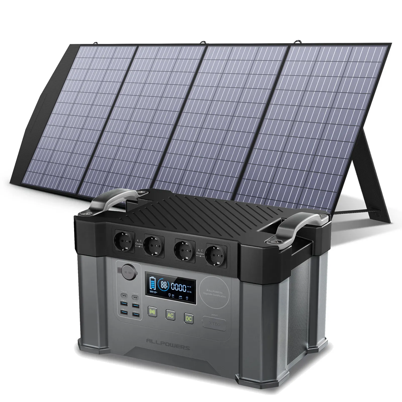 Tanio ALLPOWERS S2000 2000W Powerstation 1500Wh ładowarka solarna awaryjne zasilanie awaryjne z sklep