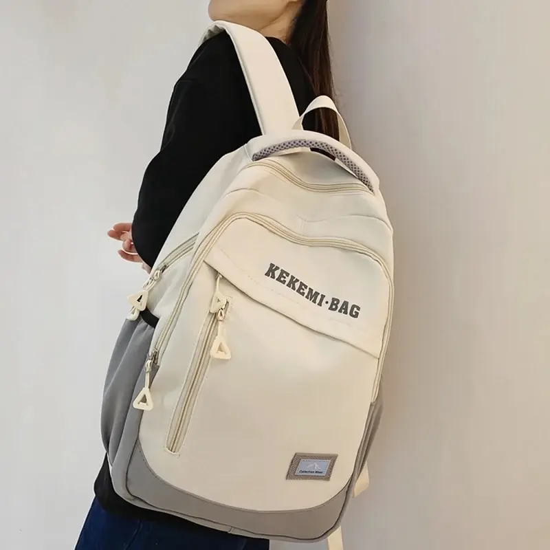 Schoolbag Male Junior High School Students High School Large Capacity College Students Middle School Students Teenage Girls Boys