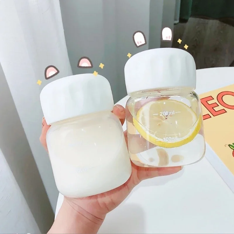 Mini Water Bottle Clear Plastic Portable Reusable