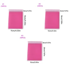  10PCS Rose Red Bubble Mailers Shipping Bags Self-Sealing Filled Envelope Shipping Packing Anti-Fall Protection Durable Gift 