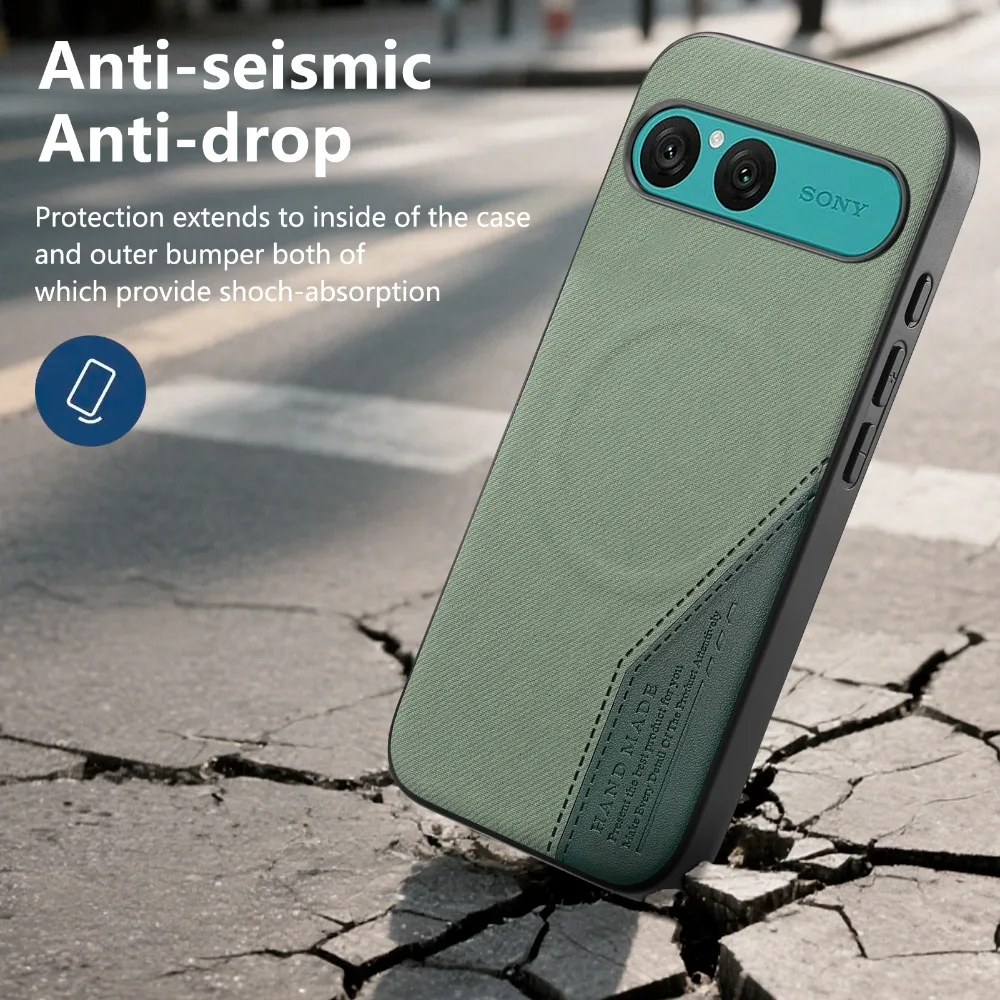 Luxury Leather Phone Case with Magnetic Wireless Charger