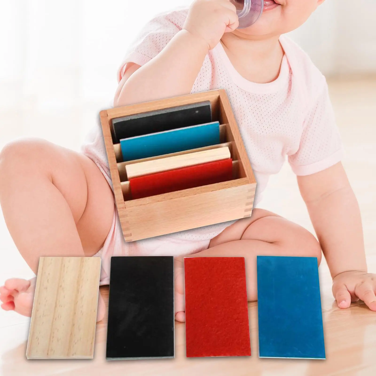 

Montessori Thermic Tablets Color Cognition Development Toy Wooden Sensory Toy for Kids Boys Girls Early Childhood Preschool