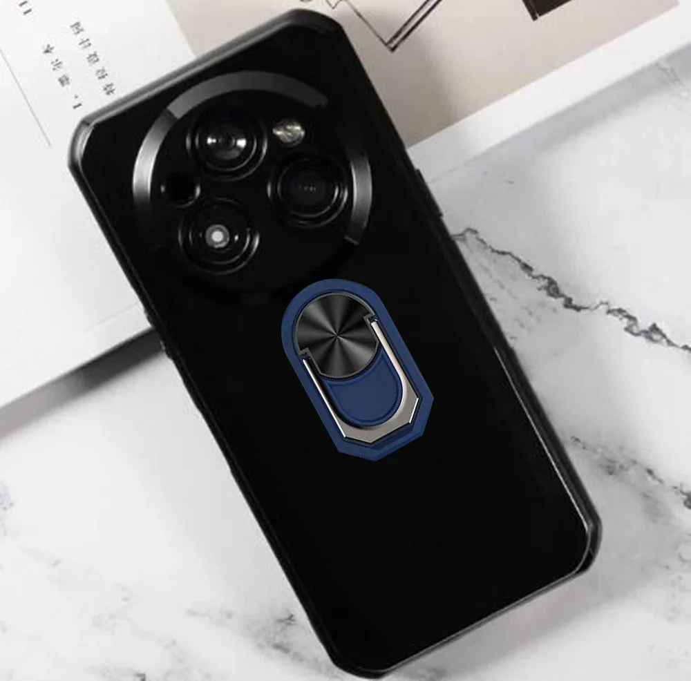 Durable Ring Holder Bracket Phone Case - TPU Soft Silicone Cover