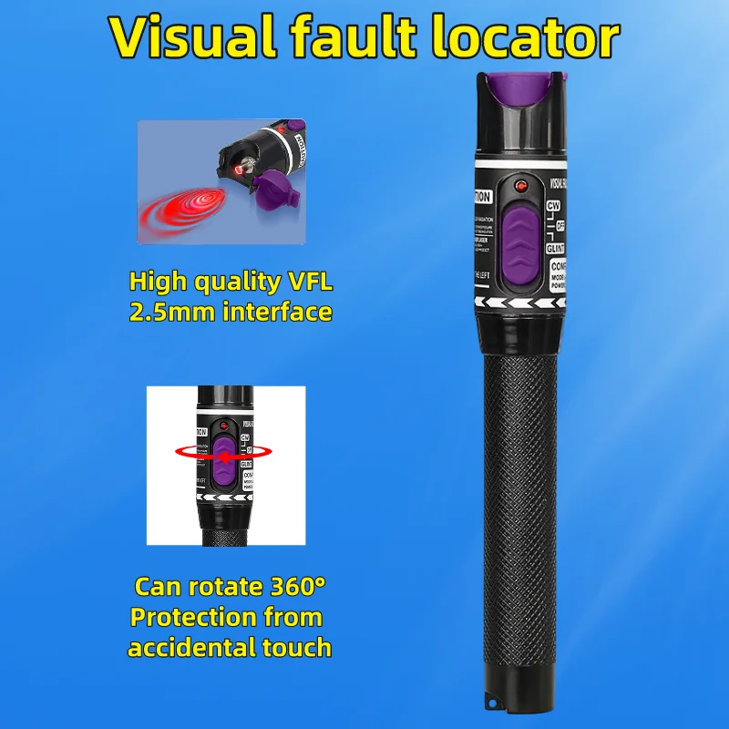 Ftth Fibra Óptica Cabo Tester Tool Kit Medidor de Energia Óptica Opcional Opm 70+ 10dbm Visual Fault Locator 30 mw mw 10 mw 20 mw 50mw Vfl - Image 3