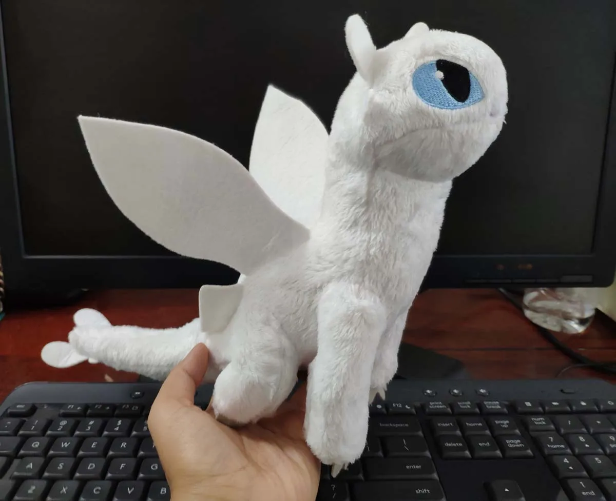 

Дракон Lightfury, мягкая плюшевая кукла, игрушка 8 дюймов