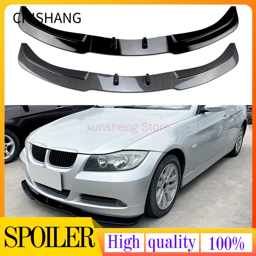 

Front Bumper Splitter Spoiler Lip For BMW 3 Series E90 E91 2005-2008 320i 330i Base Sedan PP material Car Lower Blade Kit