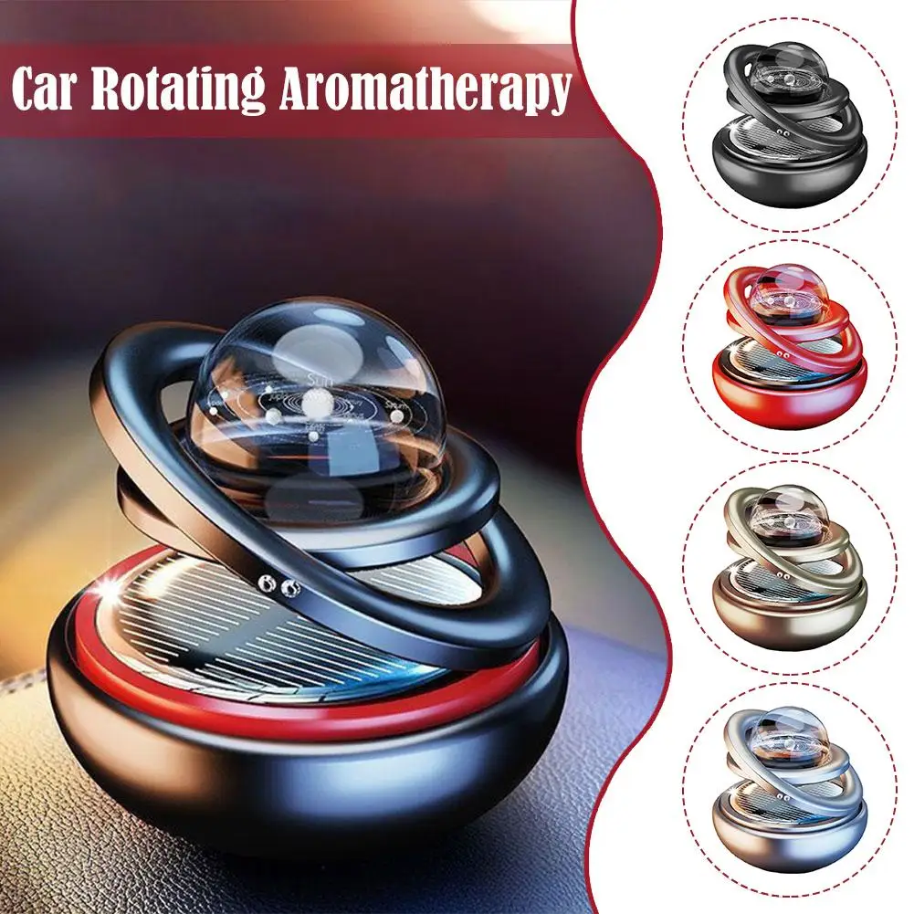 Solar Car Aromatherapy Ornament Crystal Ball Air Purifier