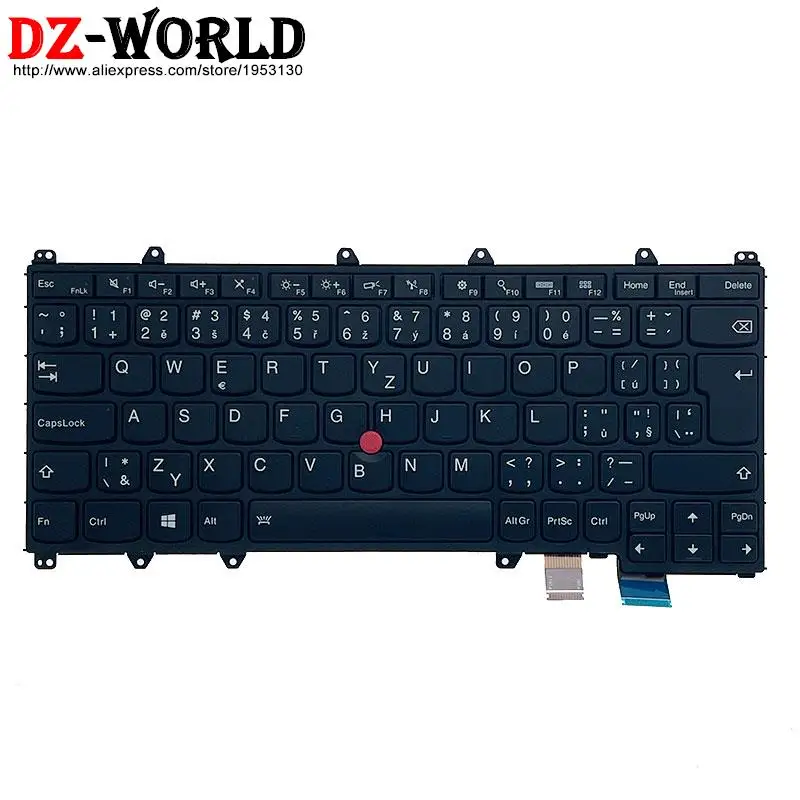 Qwertz de gr cz ch Sws hu si sk Alemão Checo Húngaro Esloveno Teclado Retroiluminado para Lenovo Thinkpad Yoga 260 s1 3 - Imagem 5
