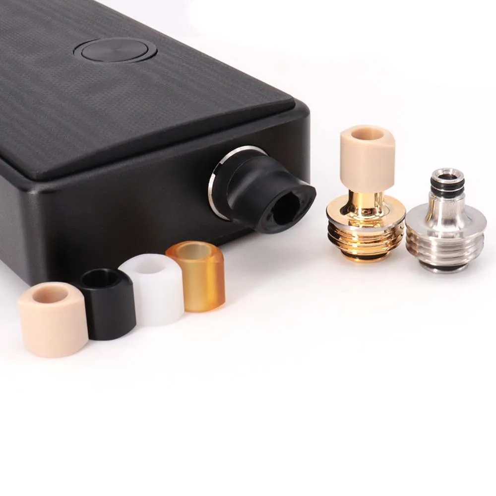 

PEEK PEI POM Flat Drip Tip for Billet Box / SXK BB Box Mod Kit 316 Stainless Steel with 4 Color Tips Adapter Pulse AIO Mod