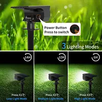 46 LED Solar Landscape Lights Outdoor IP65 Waterproof Solar Light with 3 Modes Solar Garden Spotlight for Yard Lawn Walkway 2