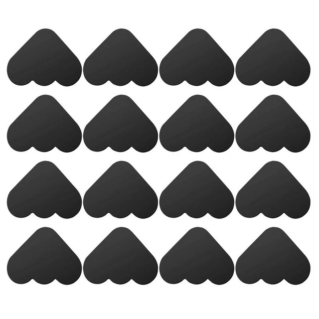 Reusable Corner Area Carpet Rug Grippers - Rubber Anti Curling Non Slip  Skid Pads - 8pc Set