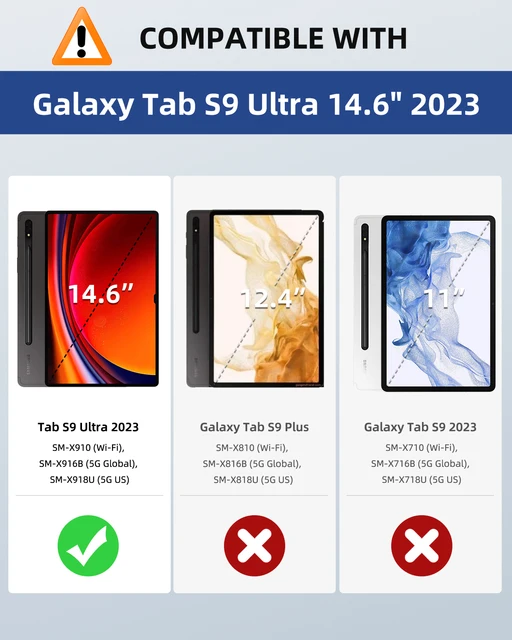 MoKo Case for Samsung Galaxy Tab S9 Ultra 14.6-Inch 2023 (SM-X910