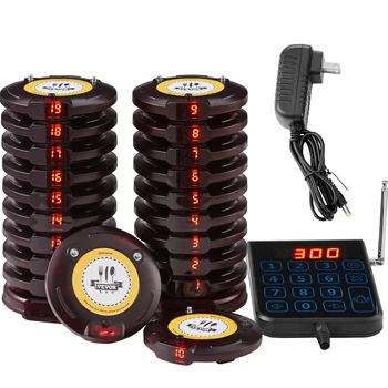 SucceBuy Restaurant Pager System Wireless Long Range Lineup Waiting Queue Signal Guest Customer Calling Beepers for Food Truck 1