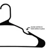 100-Pack Plastic Hangers Black Notched Adult Closet Organization Storage Solution Sweaters Shirts Coats Strong Durable Easy 4