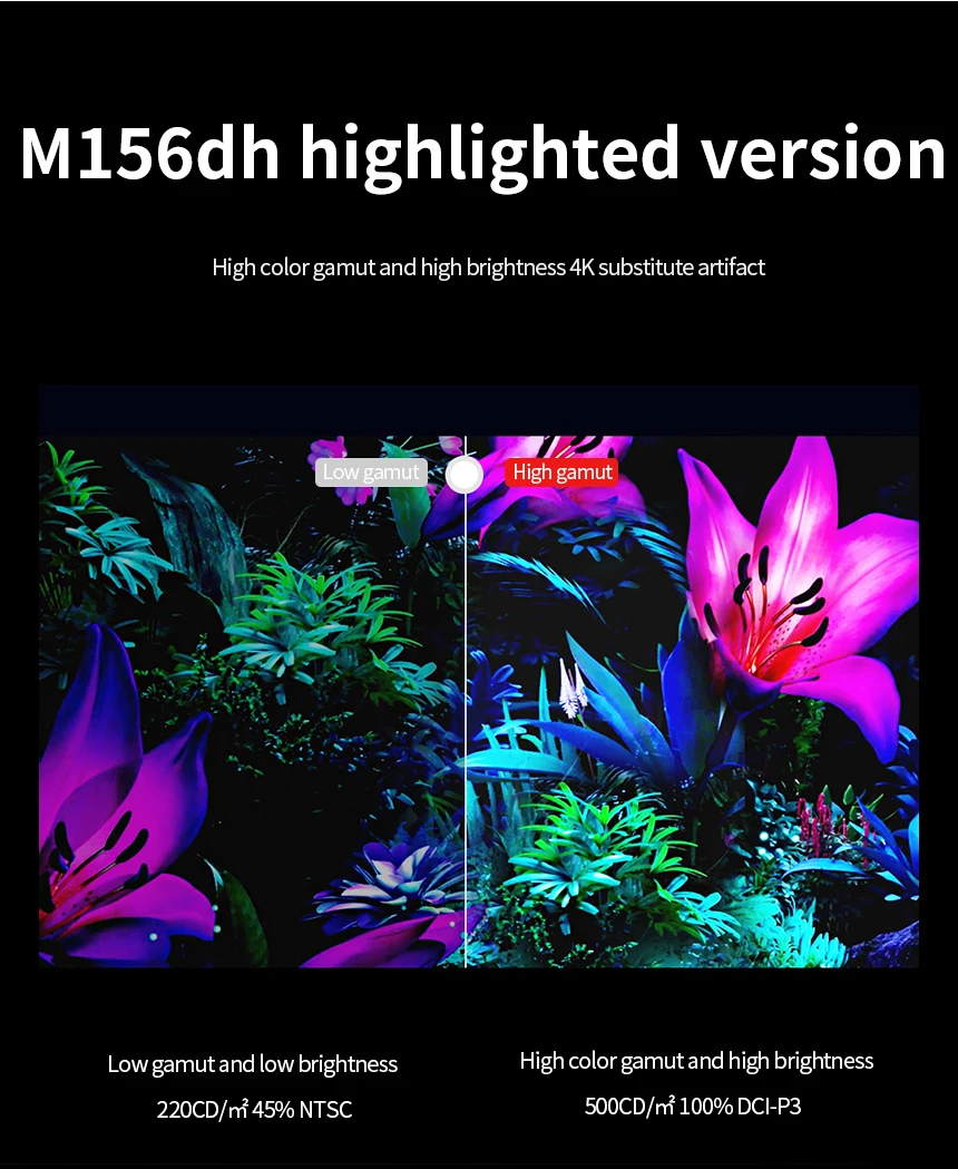 ޴  USB CŸ HDMI ȣȯ ǻ , PS4 PS5 ġ Xbox ̹ Ʈ ޴, 15.6 ġ, 4K, 1080P, 60HZ