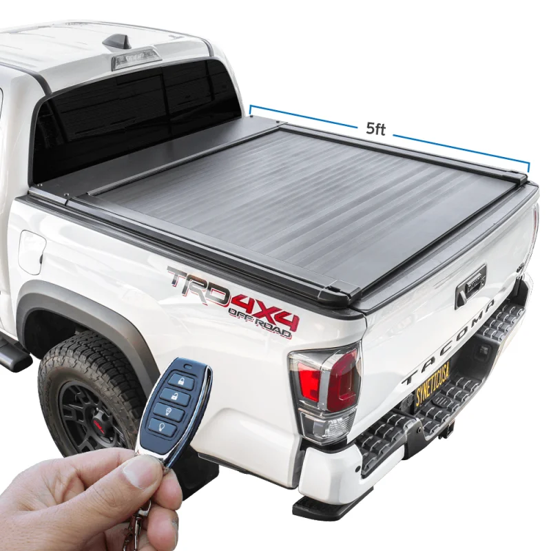 

Для Toyota Tacoma (2016-2023), короткая электрическая выдвижная Жесткая Крышка для кузова, крышка для электрического ролика