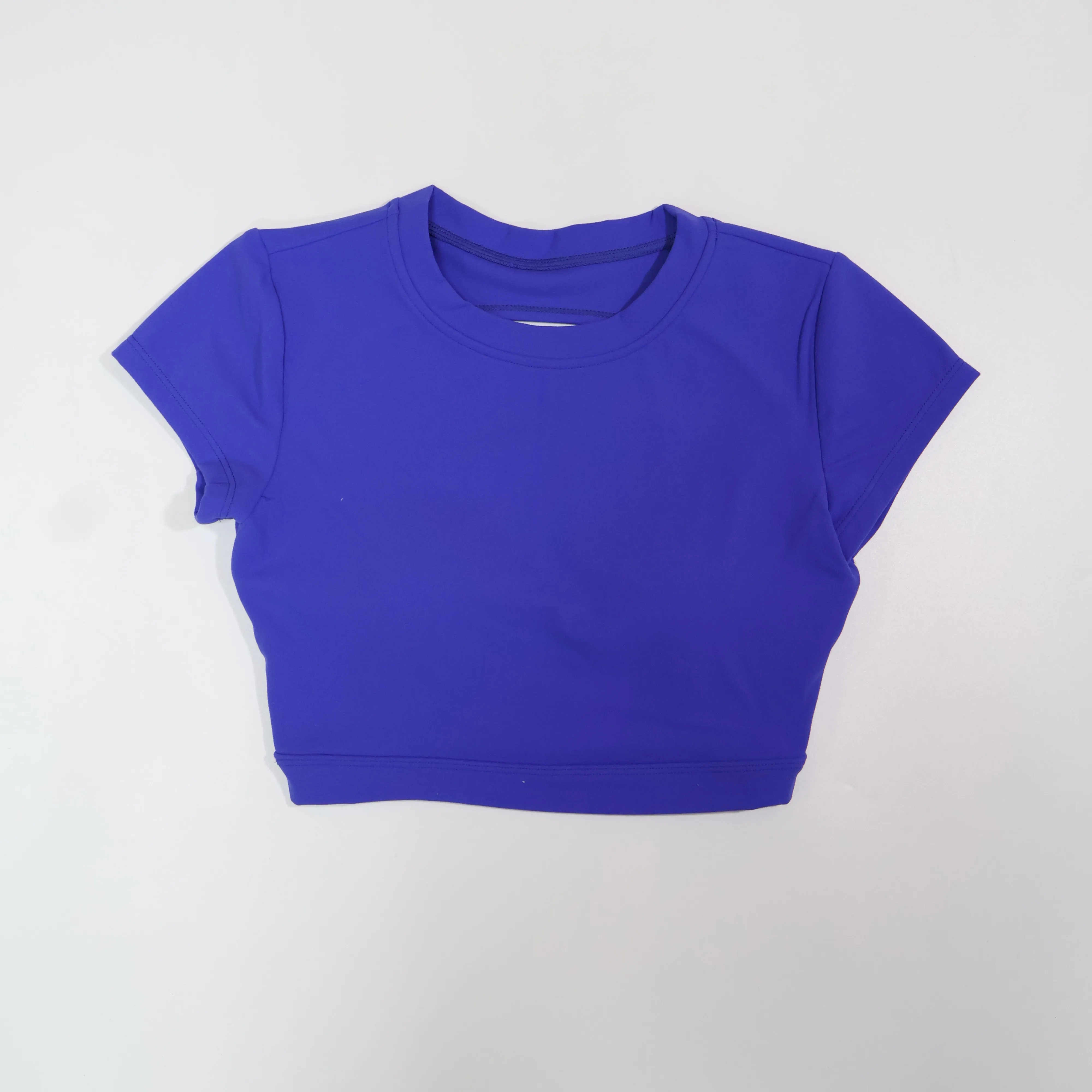 Sommer Damen Fitness Crop Top Sport Kurzarm Yoga-Bekleidung Frauen Gym Trainingsanzug Schönes Rückendesign T-Shirt für Damen – Detail 18