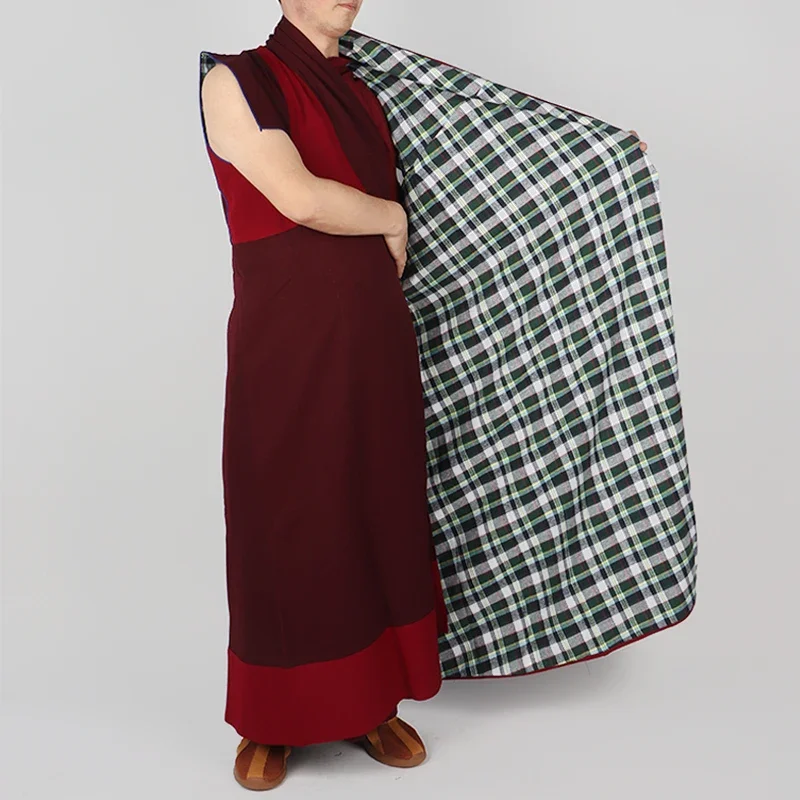 Lama clothing Spring and Autumn Dongga Tibetan monk clothing coat Lay long vest one piece