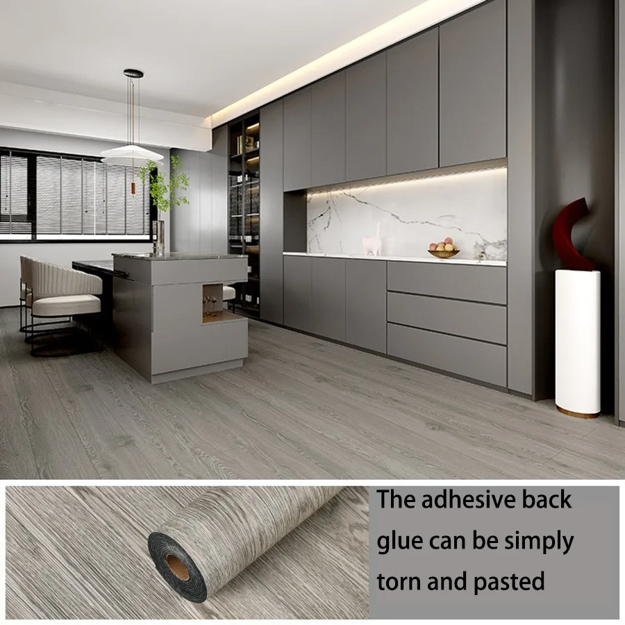 Dán Tường PVC Dính Sàn Vân Gỗ - Ảnh 3