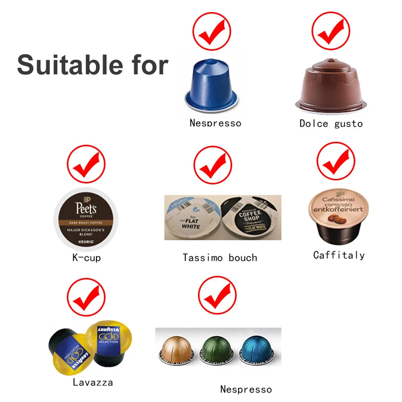 Coffee Capsule Holder Dolce Gusto Vertuoline  for Any Coffee Pods Cafe Pods Shelf Capsule Storage Racks Coffee Capsule Oganizer