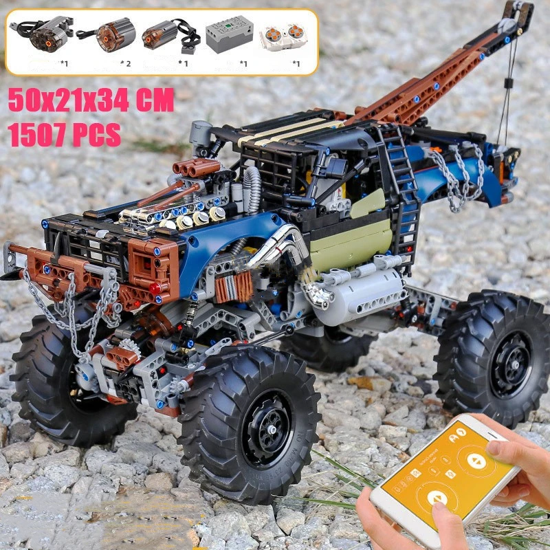 

IN STOCK Rebel Tow Truck Trailer Compatible With MOC 35305 RC Technology Building Blocks Bricks Model Toys LepinBlocks