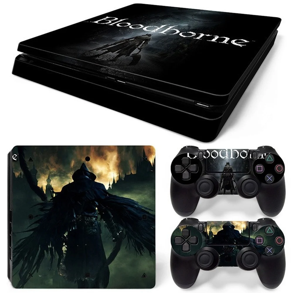 Per Ps4 Slim Bloodborne Pvc Skin Vinyl Sticker Decalcomania Cover Console Dualsense Controller Adesivo Protettivo Antipolvere