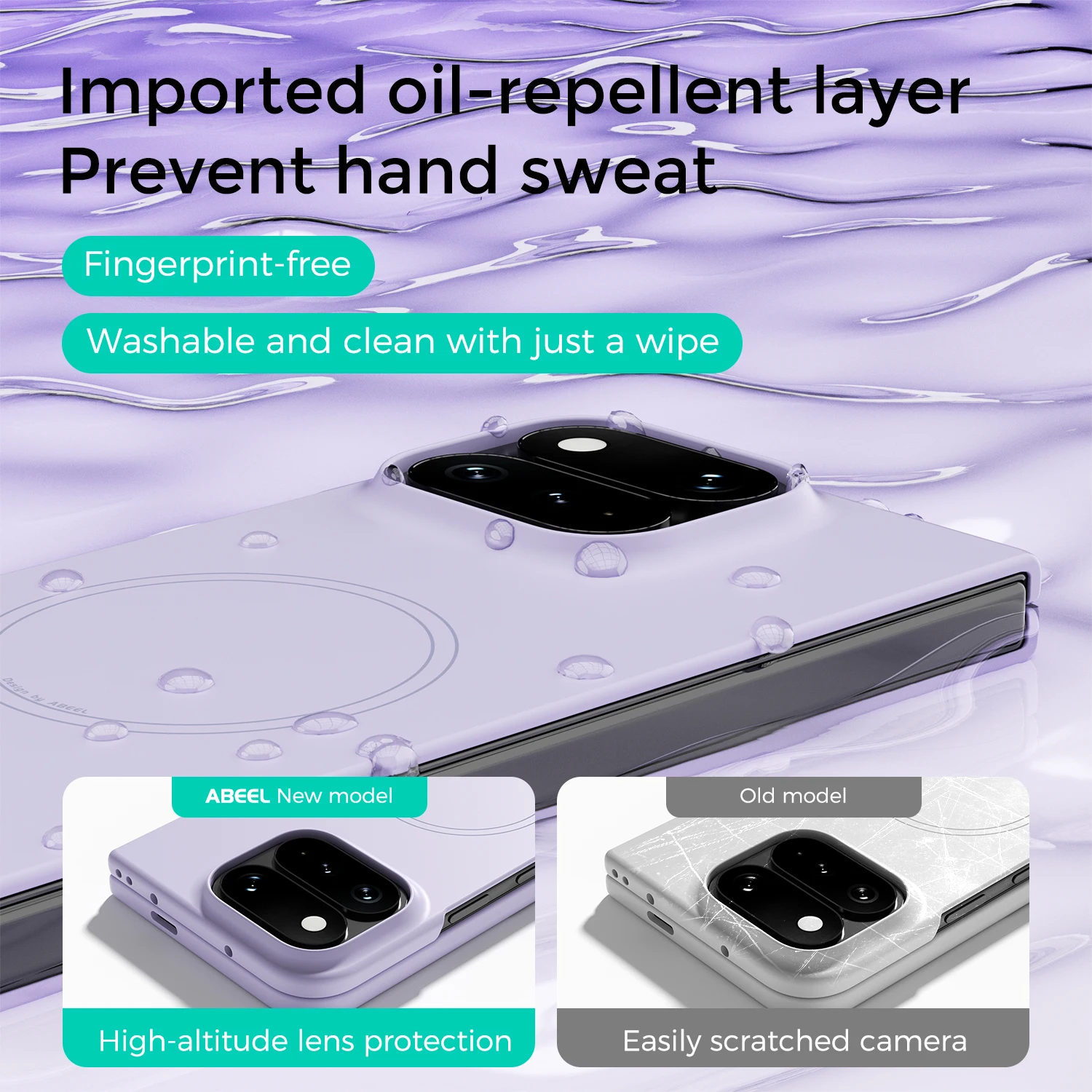 Magnetic Fashion Matte Folding Hard Back Cover