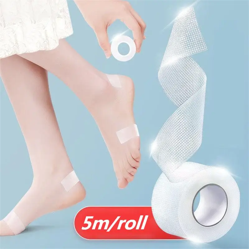 

1Roll Anti-Wear PE Heel Sticker Tape Heel Patch Protector Transparent Waterproof First Aid Blister Foot Pad Heel Inserts Grips