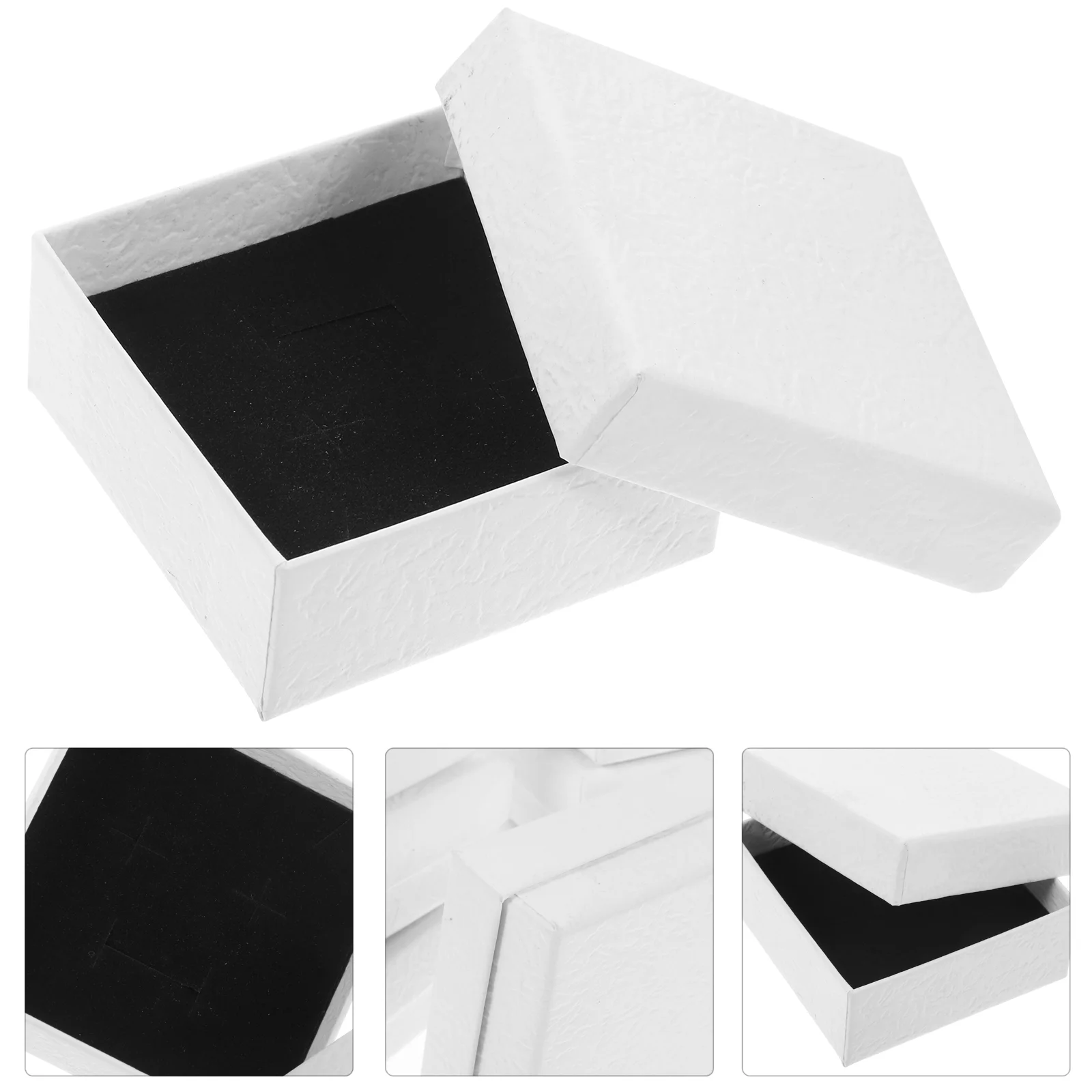 12pcs Jewelry Boxes Necklace Pendant Boxes Earring Storage Case Reusable Jewelry Packaging Boxes