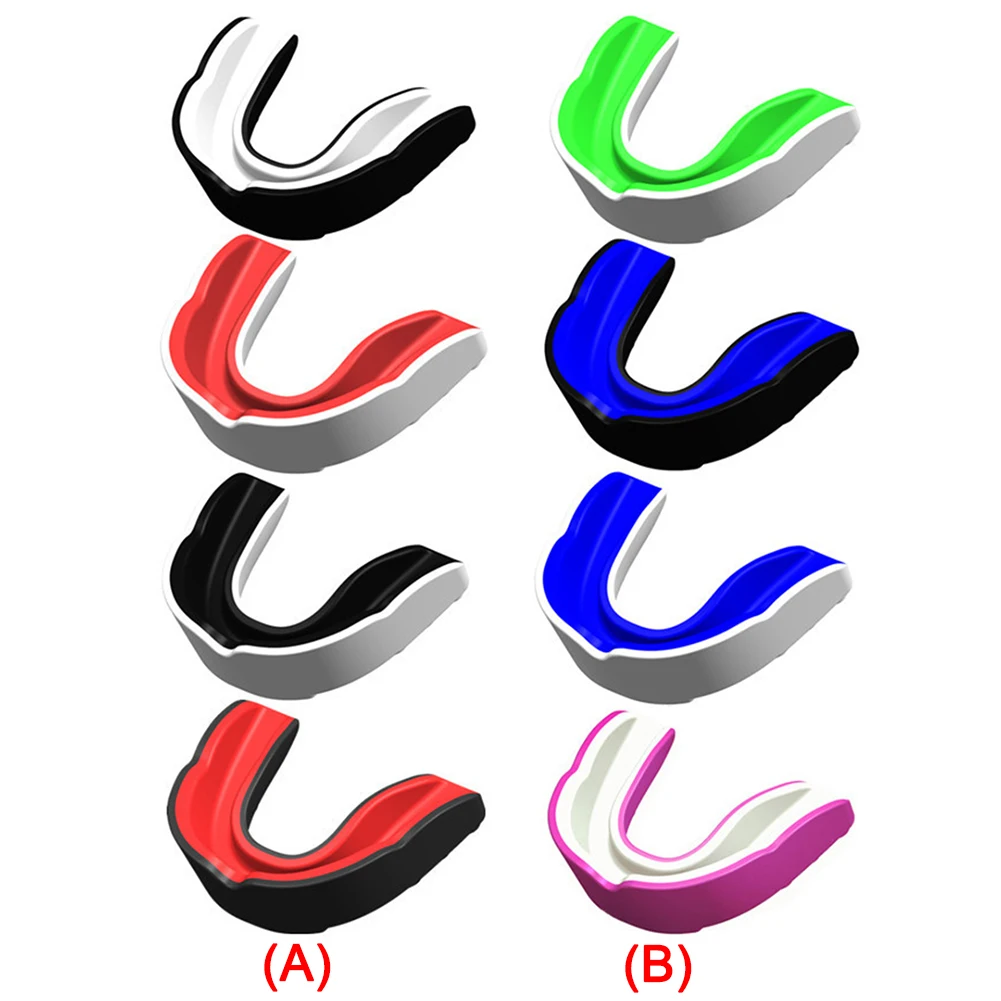 4-12Pcs Fighting Training Mouth Guard Boxing Gum Shield Adult Junior Mouthguard Football Wrestling Boxing Teeth Protection