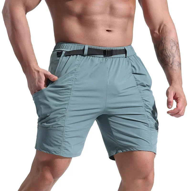 Men's athletic shorts Loose men's slacks Quarter pants multi-pocket cargo pants Beach pants