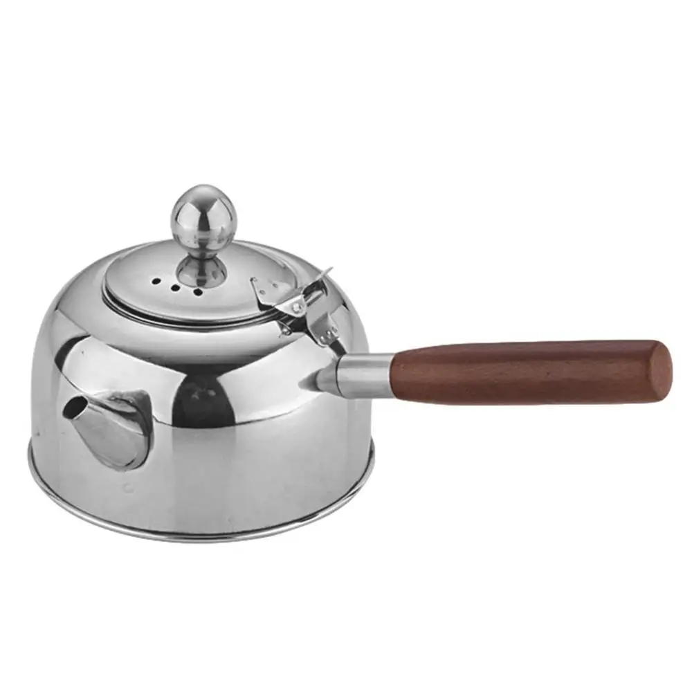 Stainless Steel Tea Kettle Anti-Scalding Handle For Induction Cooker 550Ml Capacity True Color