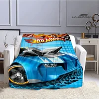 Hot Wheels Fashion logo Printed blankets Children's Warm Flange blanket Home travel blanket bed linings Birthday Gift 2