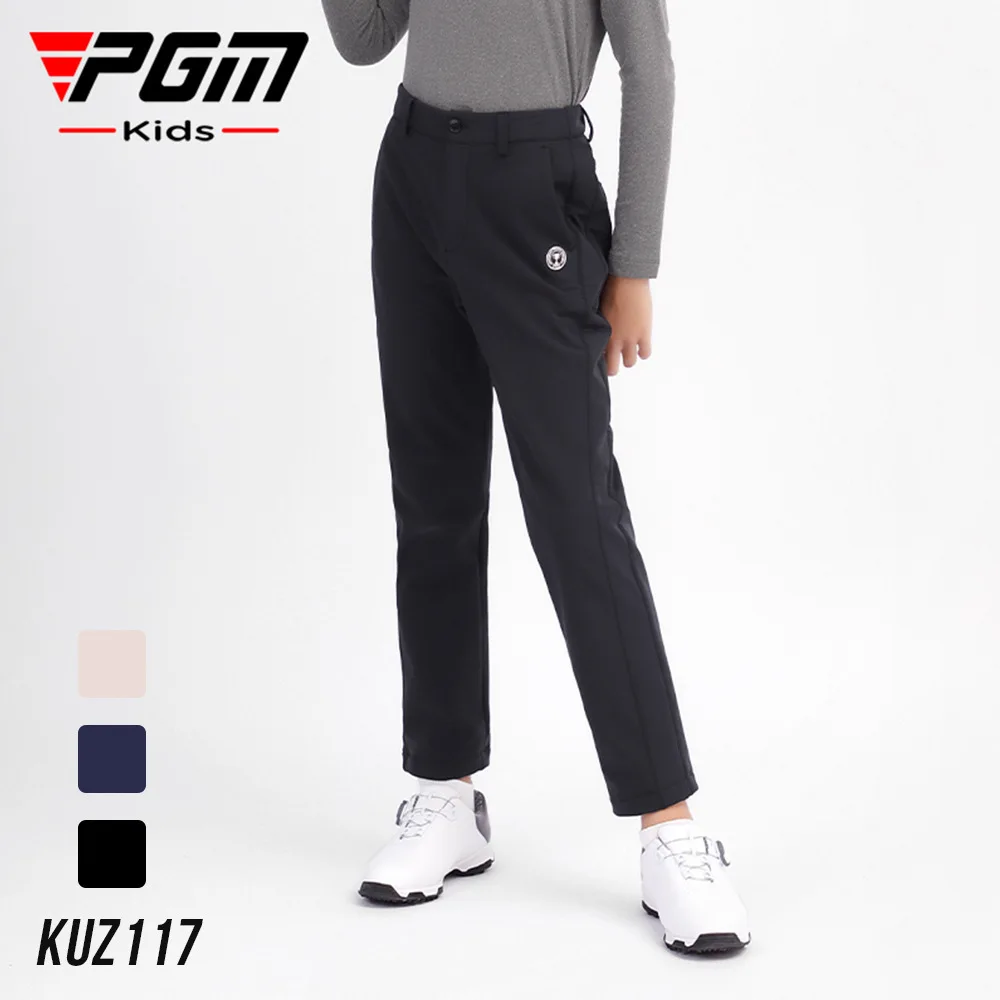 

Golf Clothing PGM Children's Pants Autumn/Winter Sports Pants Men's Youth Clothing Warm Sports Pants