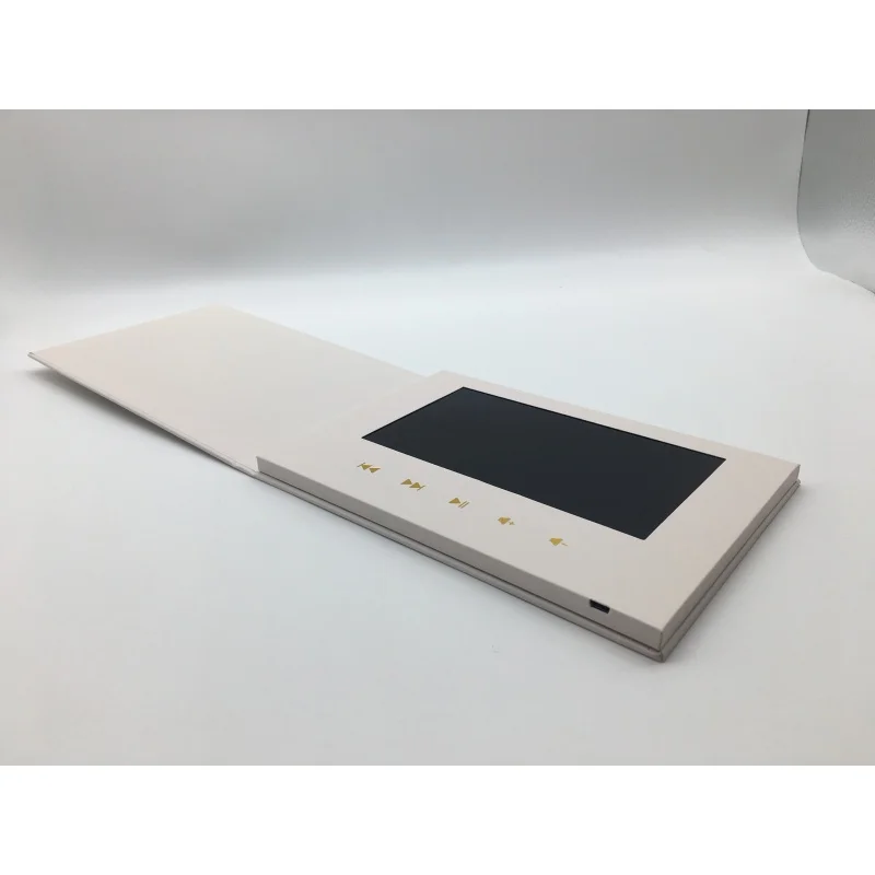 커스텀 프로모션 광고 비디오 브로셔, LCD 비디오 카드, 디지털 스크린 초대장, LCD 비디오 인사 카드, Marketi용