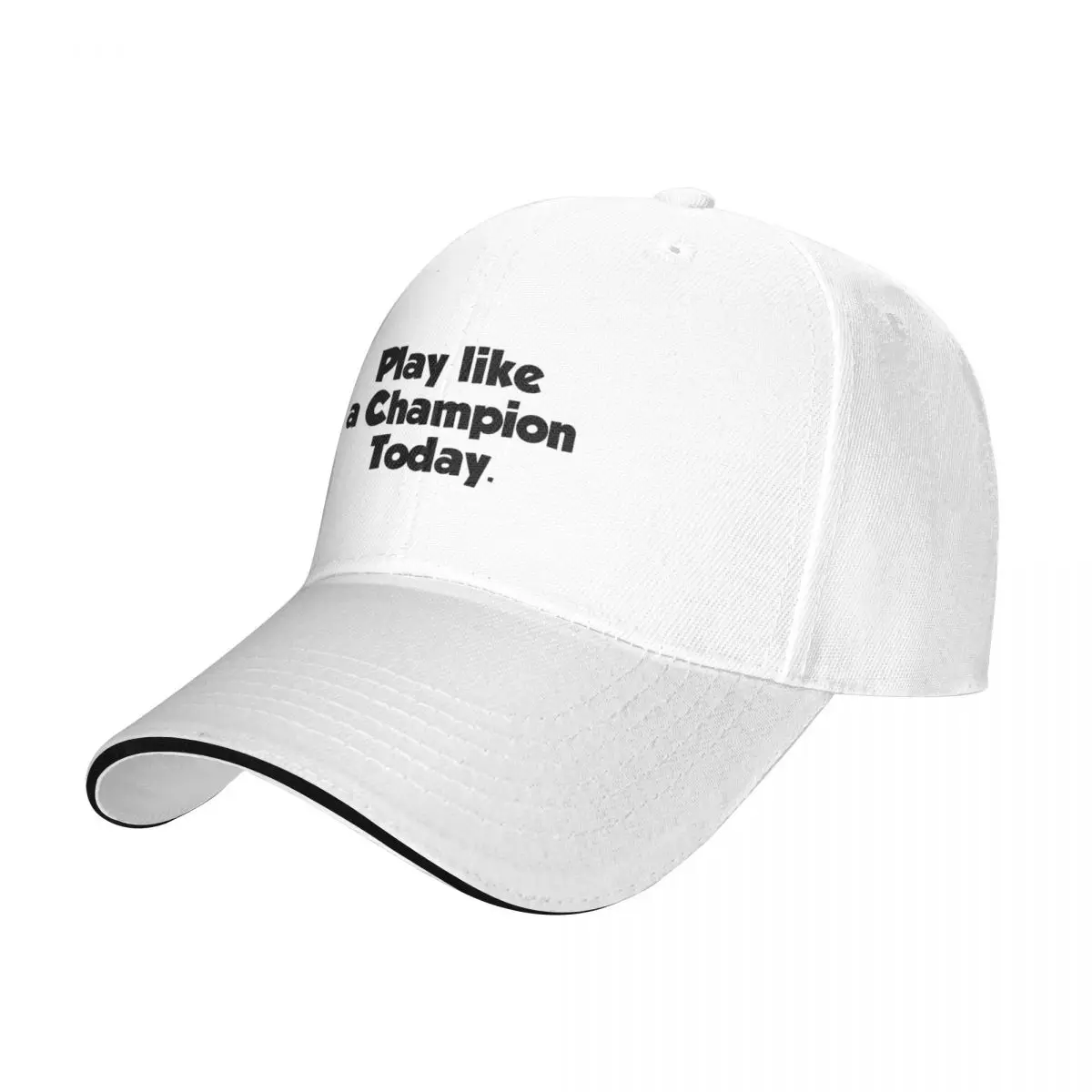 

Sport Quotes Play Like a Champion Today Baseball Cap Designer Hat Icon Uv Protection Solar Hat For Women 2024 Men's