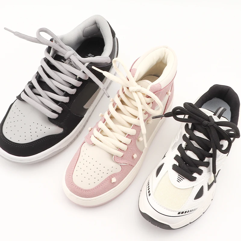 Classic Dunk SB Original Round Shoelaces Semicircle Thicken Nonslip Sport Oval Shoestrings AF1 Sneakers Shoes Accessories 1 Pair