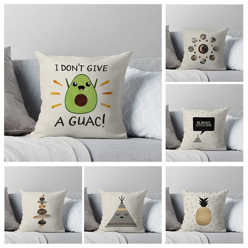 

House Decorative Home Pillowcase for sofa Cushion Cover 45*45 Nordic 40*40cm 40x40cm 50x50cm 60x60 Living Room abstract Modern