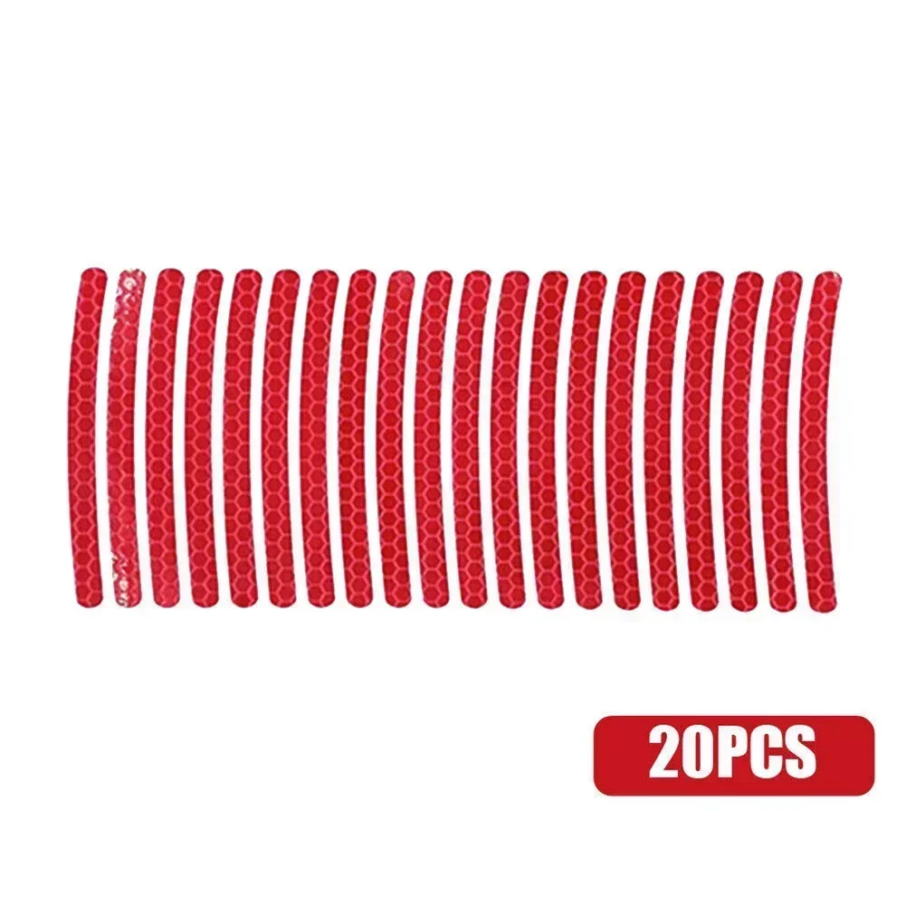 A/R 2 stuks 40 stuks reflecterende velg stickers - innovatieve bandenstickers nachtveiligheid decoratie streep | wielnaafstickers auto-stickers voor motorfietsen, fietsen auto's