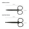 100% nuevo 1 unidad de acero inoxidable Mini portátil curvado bigote nariz oreja removedor de pelo tijera recortadora tijeras pe 6