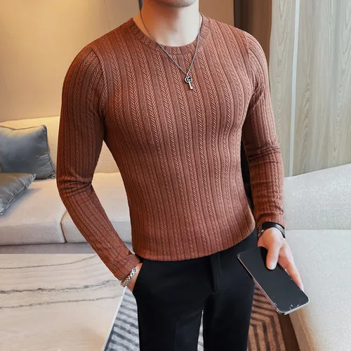 Men's Summer Crew-neck Casual T-shirts/Male Slim Fit Fashion
