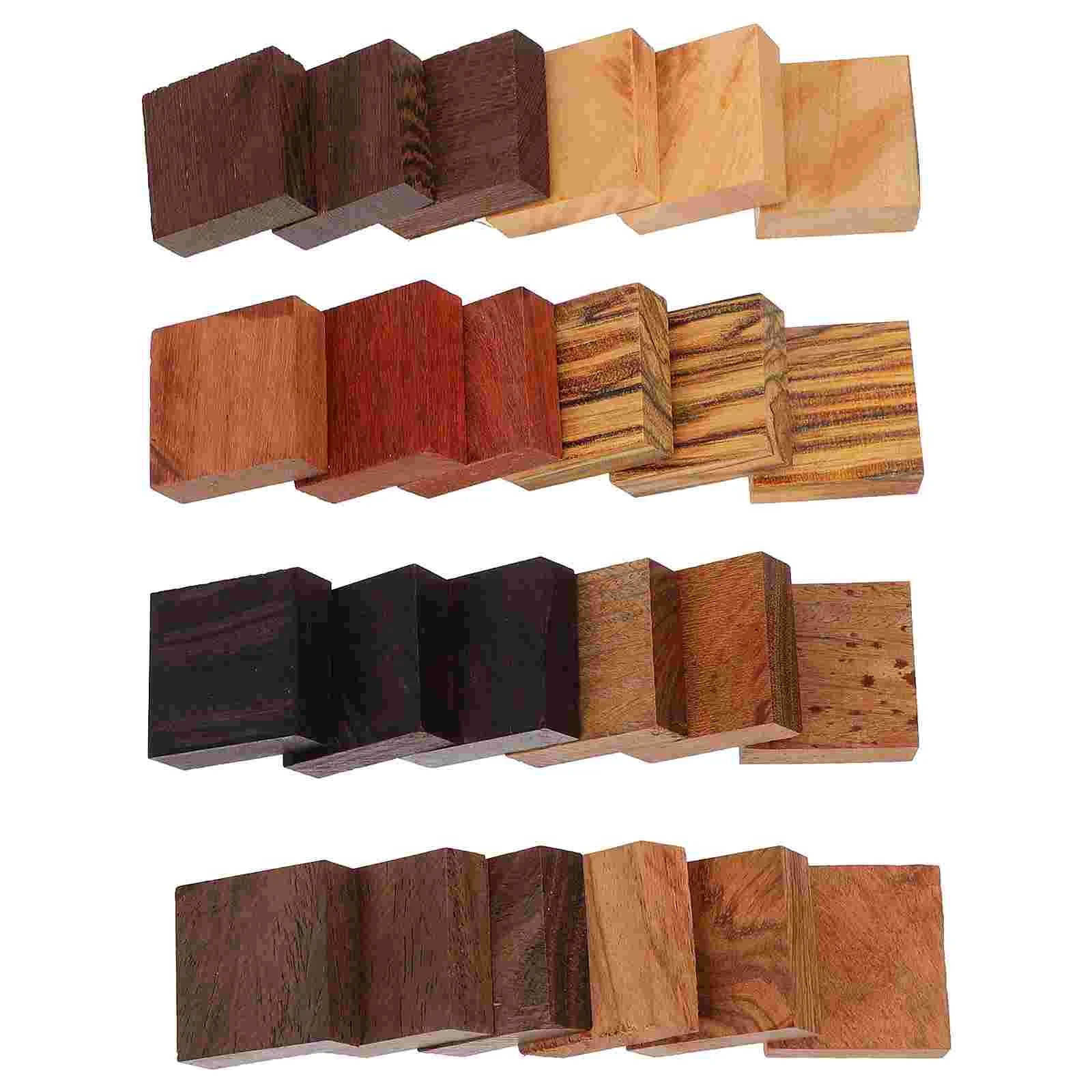 

24pcs Carving Blocks Wooden Blocks Unfinished Wood Blocks for DIY Crafts