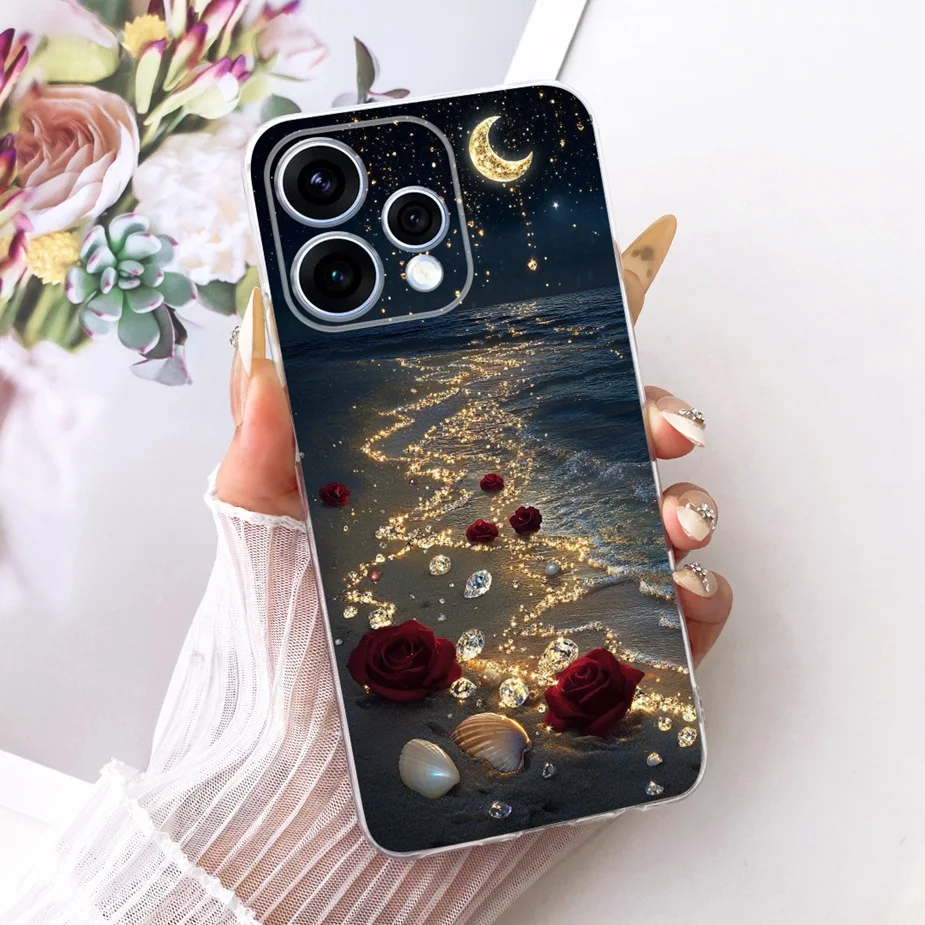 Colorful Flowers Painted Soft Slim Phone Case