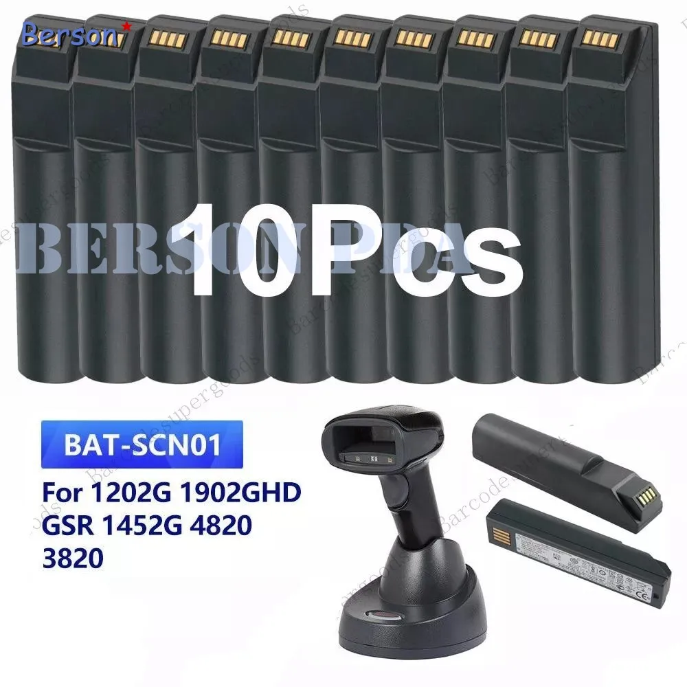 

10 шт., сменный аккумулятор 2400 мАч для Honeywell 1202G 1902GHD GSR 1452G 3820 4820