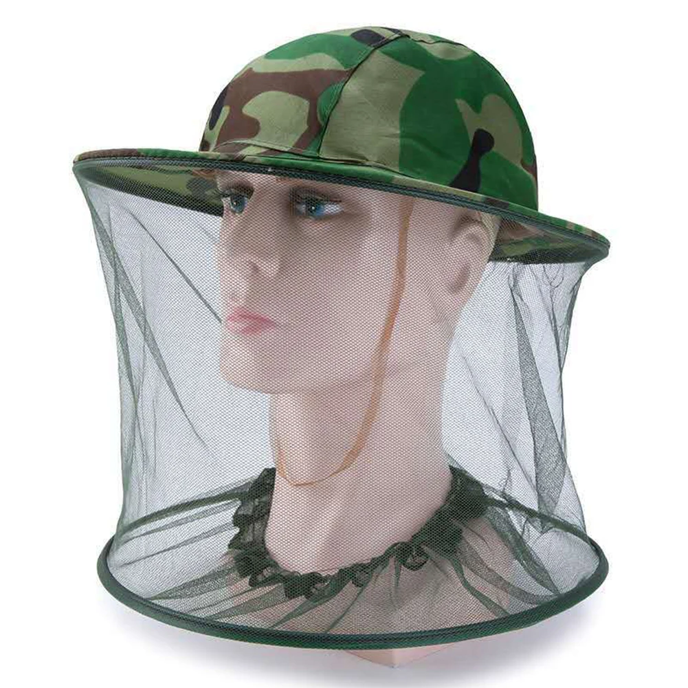 Mesh Face Protector Cap Beekeeping Hat Hunting Fishing Cap Insects Mosquito Prevention