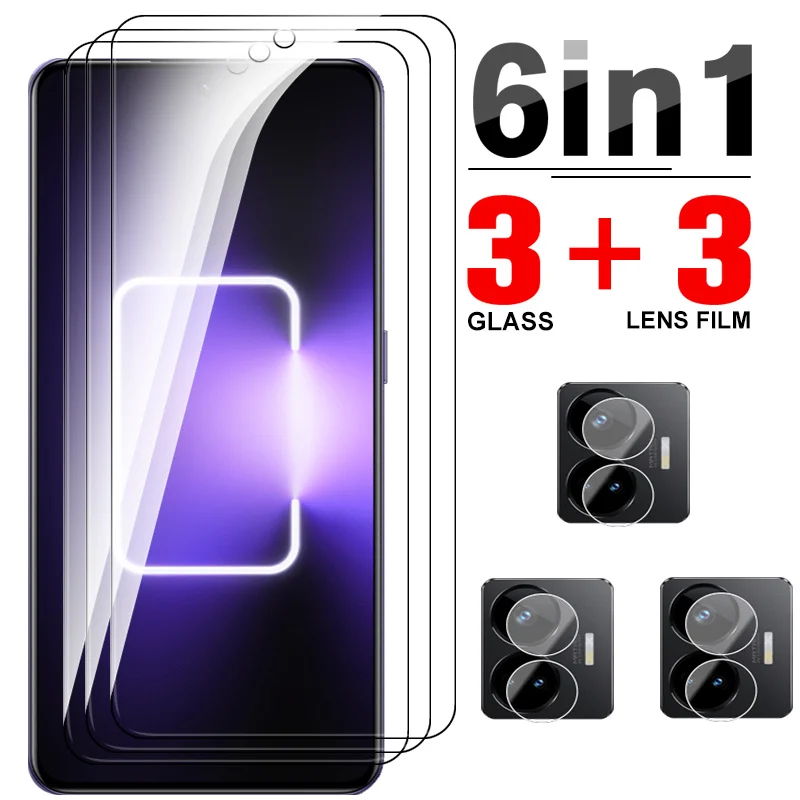 Vetro Temperato 6 In1 Per Realme Gt Neo 5 Proteggi Schermo Da 6.74 Pollici Realmi Realme Gt Neo5 5G Pellicole Protettive Di Sicurezza Per Obiettivo De