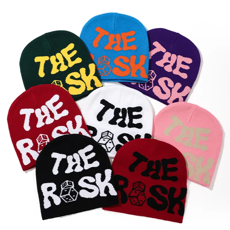 

2023 New Men's and Women's Jacquard Letter Casual Hat Autumn and Winter Warm Knitted Hat Hip Hop Hat Hallowmas Christmas Gift